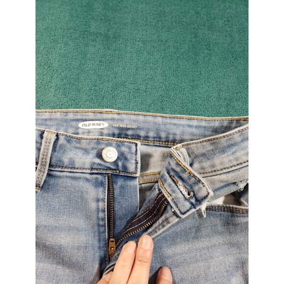 Old Navy Jeans Size 2 Womens Blue Pants Ladies Stretch Mid Rise Pop Icon Skinny - Picture 5 of 12